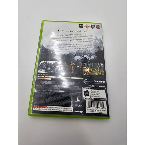 The Elder Scrolls V: Skyrim (Microsoft Xbox 360, 2011) Tested, CIB, Manual - Picture 2 of 3
